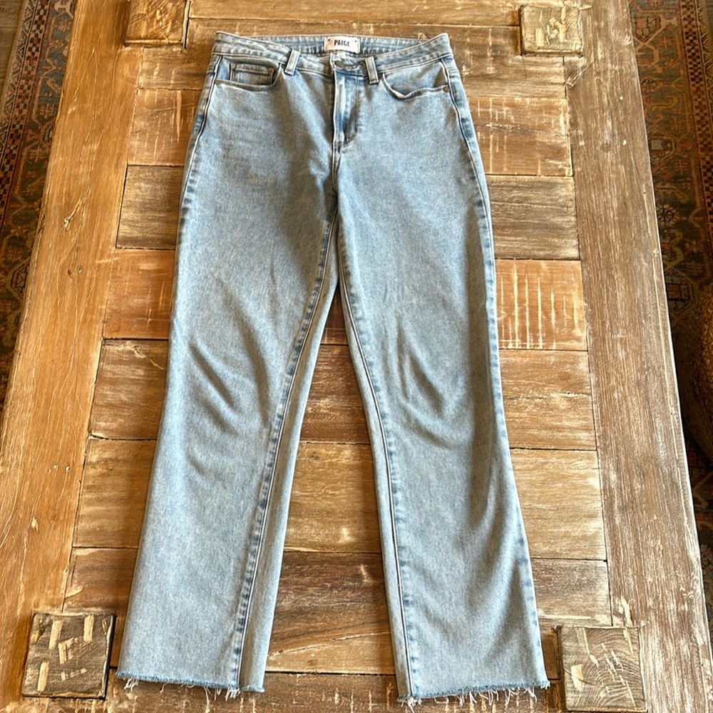 Paige Slim Fit Raw Edge Jeans